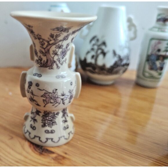 Vintage Franklin Mint Minature Japanese Bud Vases (lot of 5) - Picture 14 of 16